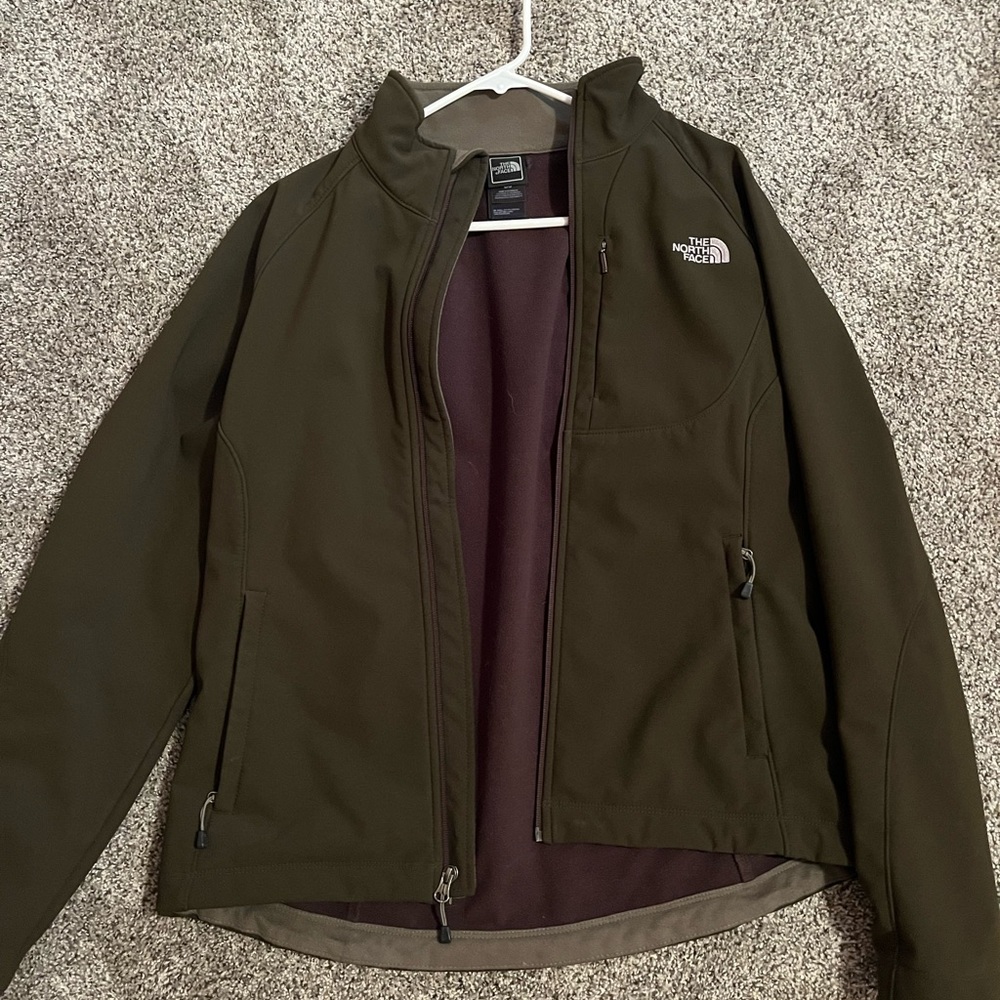 Brown north face jacket